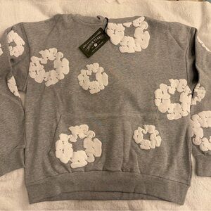 Denim Tears NWT Cotton Wreath Pullover Hoodie Gray